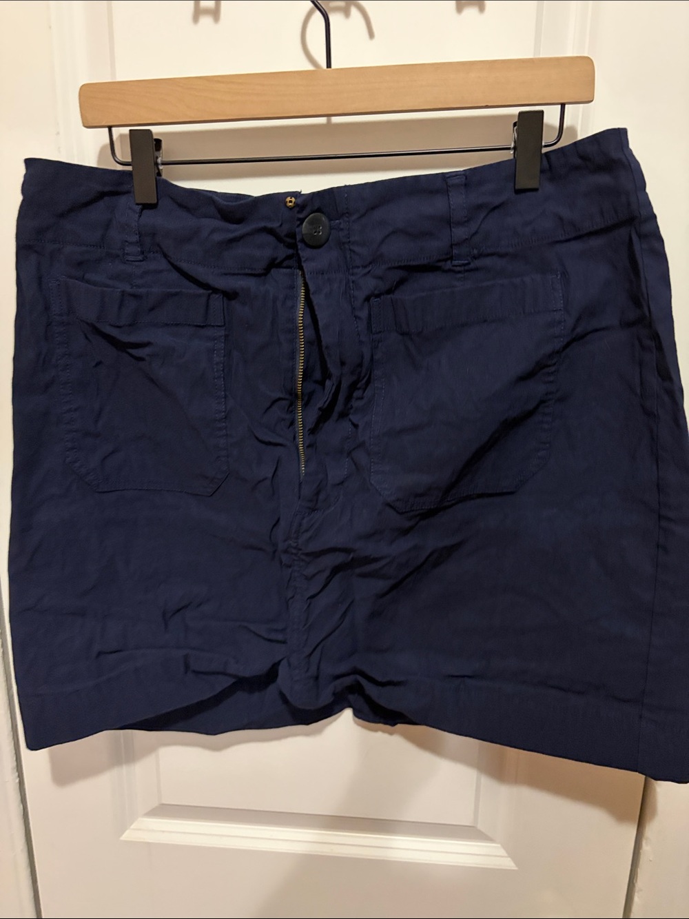 Anthropologie Maeve Navy Mini Skirt